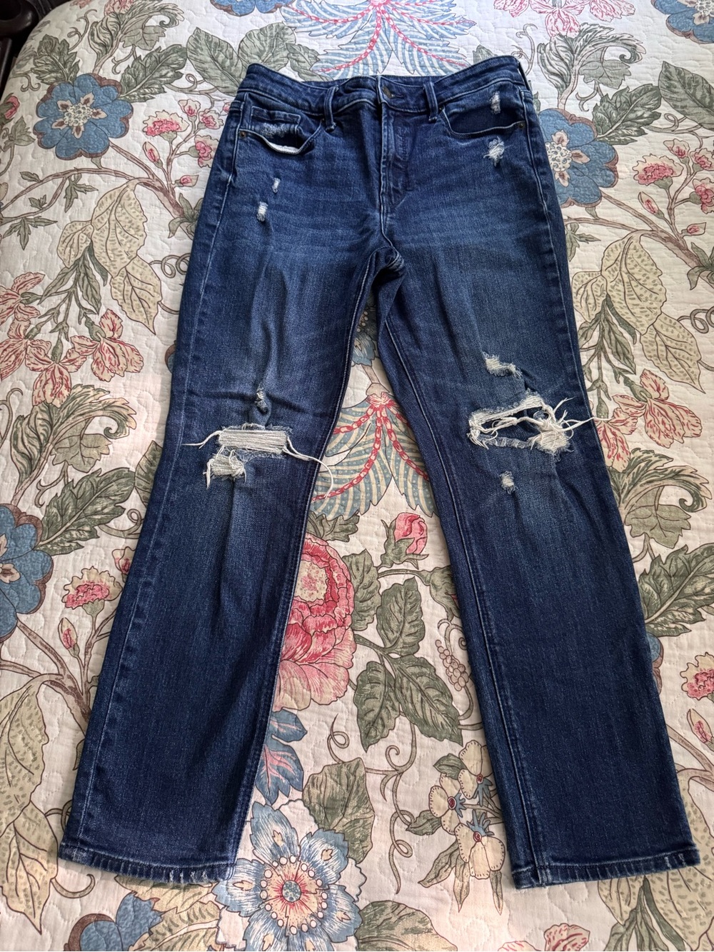 Old Navy High Rise Power Slim Straight Jeans
